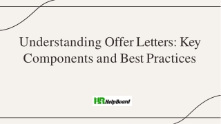 Offer Letter Format