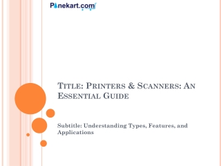 printer and scanner
