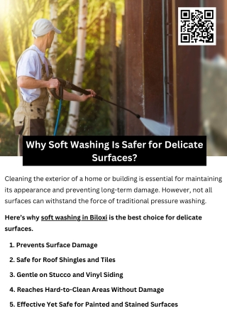 Why Soft Washing Is Safer for Delicate Surfaces?