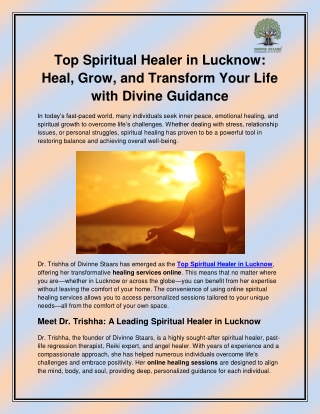 Top Spiritual Healer in Lucknow