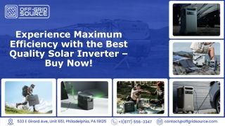 Experience Maximum Efficiency with the Best Quality Solar Inverter – Buy Now