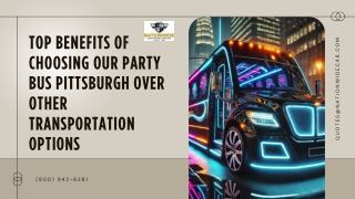 Top Benefits of Choosing Our Party Bus Pittsburgh Over Other Transportation Options