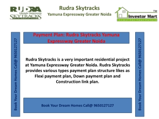 Payment Plan: Rudra Skytracks Yamuna Expressway