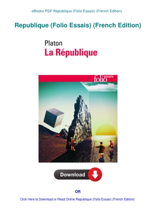 eBooks PDF Republique (Folio Essais) (French Edition)
