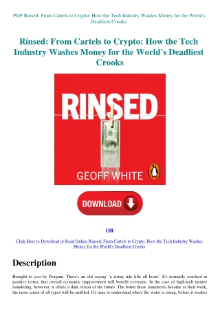 PDF Rinsed From Cartels to Crypto How the Tech Industry Washes Money for the World's Deadliest Crook