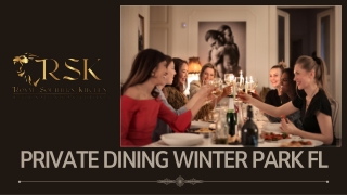 Private Dining Winter Park FL