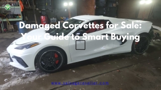 Damaged Corvettes for Sale Your Guide to Smart Buying