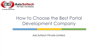 How to Choose the Best Portal Development Company