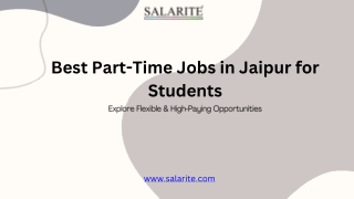 Best Part-Time Jobs in Jaipur for Students