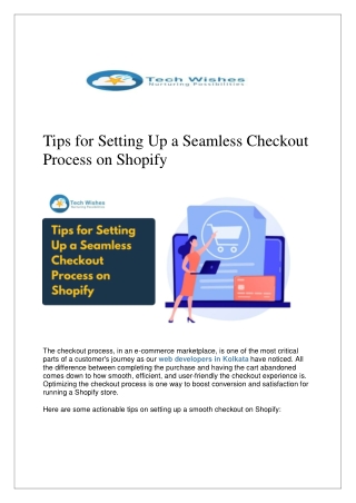 Tips for Setting Up a Seamless Checkout Process on Shopify