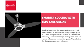 Smarter Cooling with BLDC Fans Online