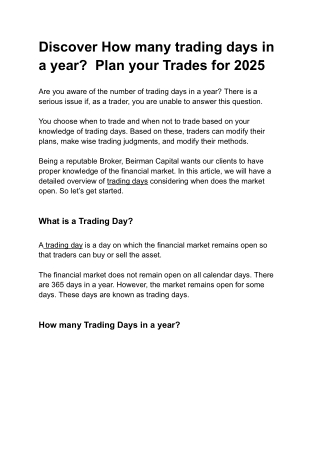 How many trading days in a year_ -How many trading days in a year-How many trading days in a year