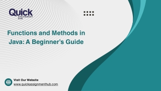 Functions & Methods in Java