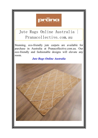 Jute Rugs Online Australia | Pranacollective.com.au