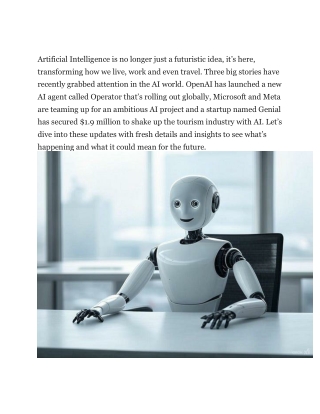 OpenAI’s Global Agent, Microsoft-Meta Collaboration and Genial Raising $1.9 Million for Tourism AI