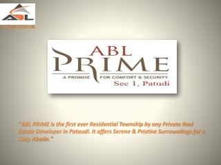 ABL Plots Pataudi ABL Prime in Pataudi 7838334455