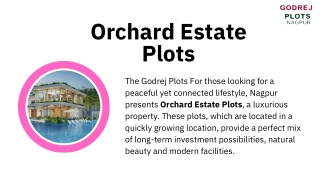 Orchard Estate Plots