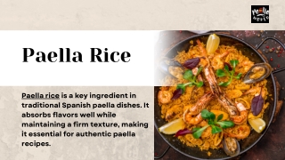 Authentic Spanish Paella Rice for Traditional Recipes