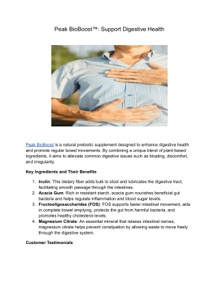 Peak BioBoost™_ Support Digestive Health