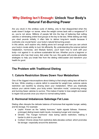 Why Dieting Isn’t Enough_ Unlock Your Body’s Natural Fat-Burning Power