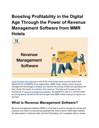Revenue Management Software