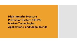 High Integrity Pressure Protection System Market