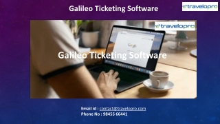 Galileo Ticketing Software