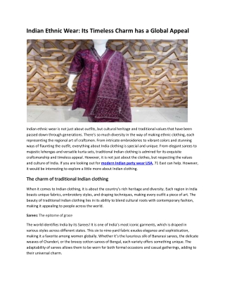 Modern Indian Party Wear in the USA | 71East
