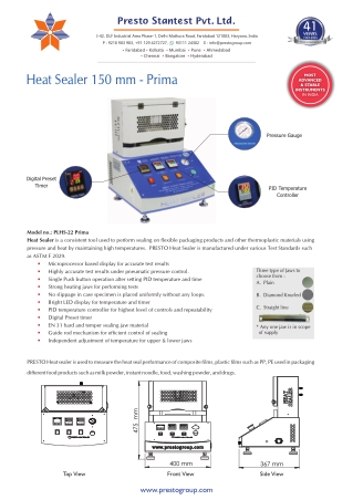 Ensure Secure Packaging with a Heat Seal Tester