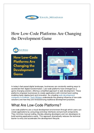 How Low-Code Platforms Are Changing the Development Game