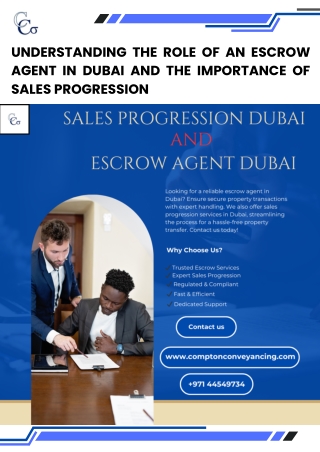 Understanding the Role of an Escrow Agent in Dubai and the Importance of Sales Progression (1)