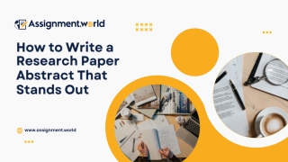 How to Write a Research Paper Abstract That Stands Out