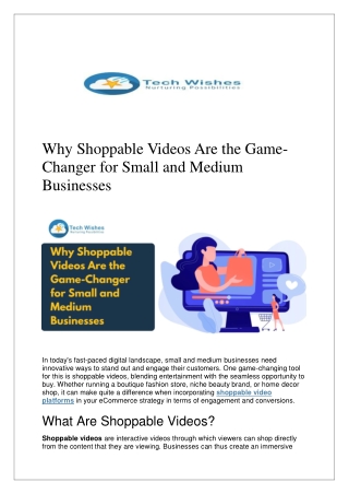 Why Shoppable Videos Are the Game-Changer for Small and Medium Businesses