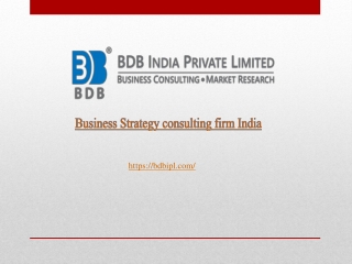 Business Strategy consulting firm India