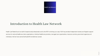 Strengthening Public Health Through a Network for Public Health Law