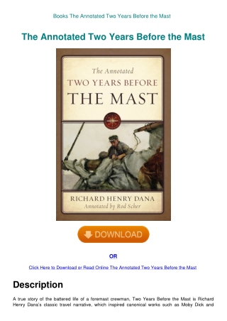 Books  The Annotated Two Years Before the Mast