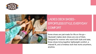 Ladies Deck Shoes – Effortless Style, Everyday Comfort