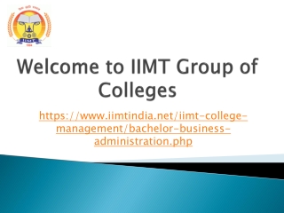 IIMT Group of Colleges – A Leading Destination for BBA in Delhi NCR