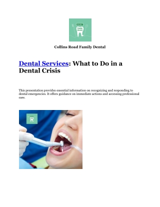 Dental Services Bristol CT