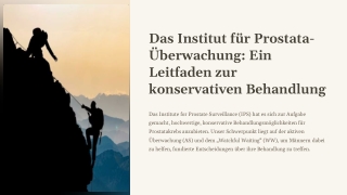 Prostatakrebs-Leitlinie