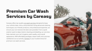 Premium Car Wash Services by Careasy