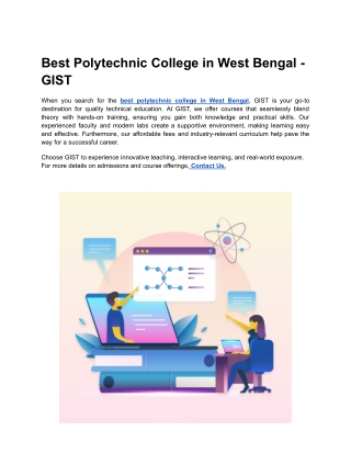 Best Polytechnic College in West Bengal - GIST