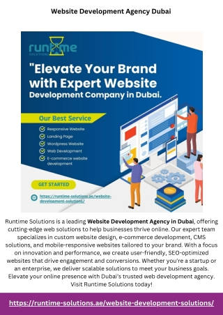 Website Development Agency Dubai