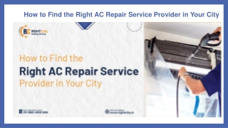 How to Find the Right AC Repair Service Provider in Your City