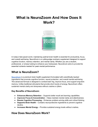 What is NeuroZoom And How Does It Work_