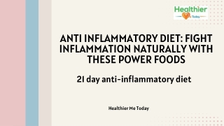 21 day anti-inflammatory diet