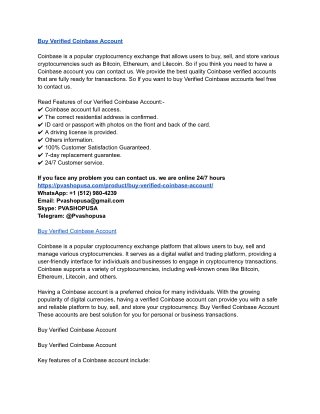 Buy ,verified Coinbase accounts - 100% verified