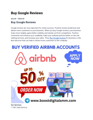 Top 8 Best Sites to Buy Google Business Reviews