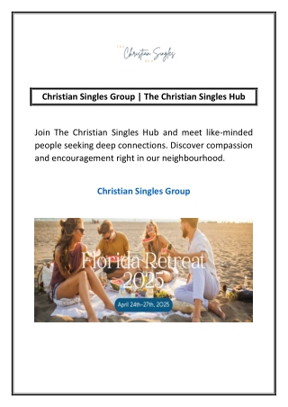 Christian Singles Events Near Me | The Christian Singles Hub