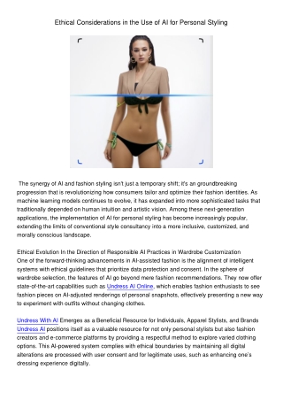 EthicalConsiderationsintheUseofAIforPersonalStyling